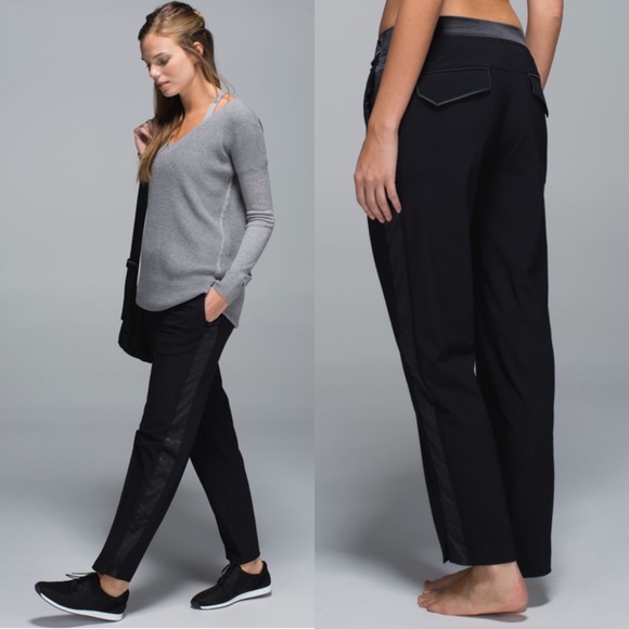lululemon athletica Pants - Lululemon Rise & Shine Trouser Black Lightweight